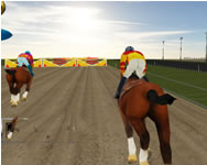 Horse ride racing 3D pónis HTML5 játék