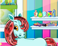 Pony pet salon HTML5 pónis ingyen játék