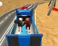 Farm animal transport truck game online