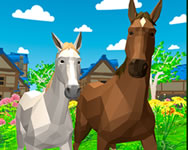 Horse family animal simulator 3D