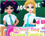Jacqueline and Eliza school bag design contest