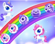 Unicorns birthday surprise pónis HTML5 játék